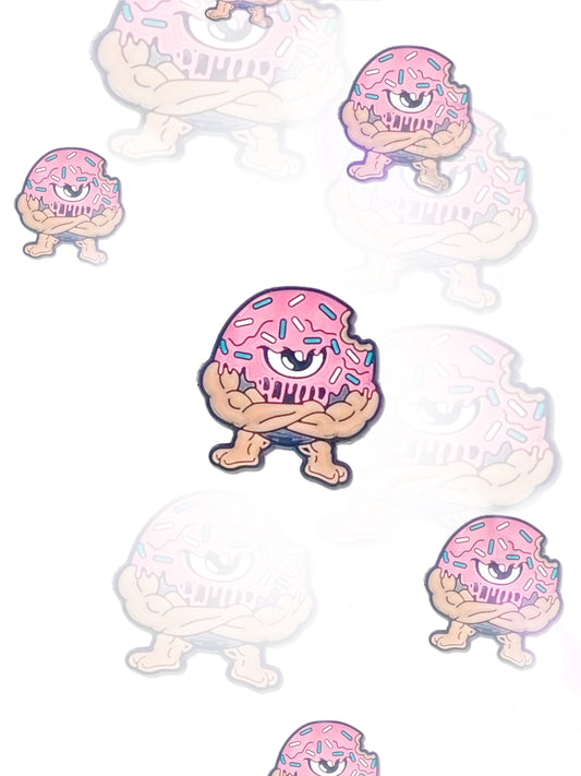 Strong Donut croc charm