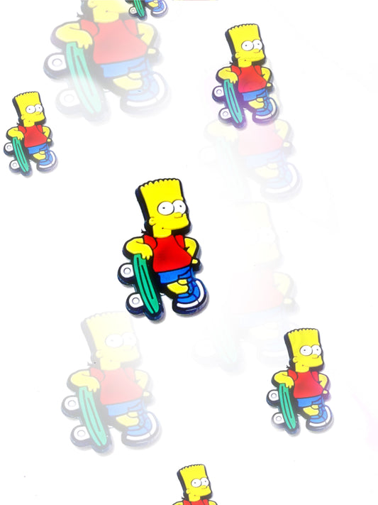 Skateboard x Simpson croc charm